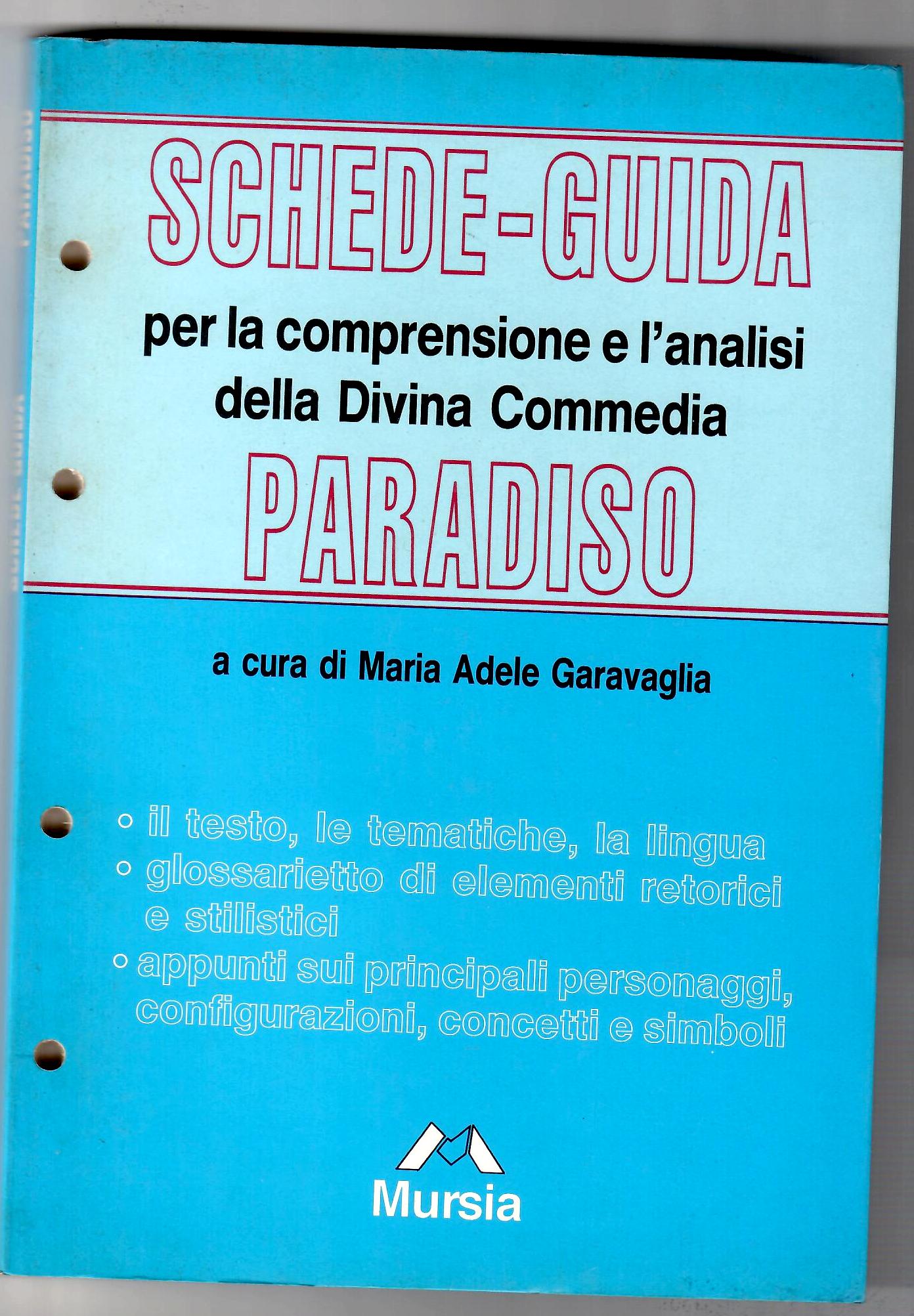Copertina libro Schede Guida Paradiso