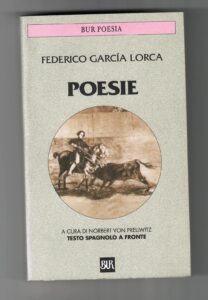 Copertina libro Poesie (testo spagnolo a fronte)
