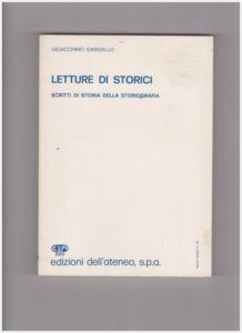 Copertina libro Letture di storici