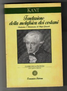 Copertina libro Fondazione metafisica dei costumi