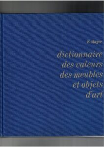 Copertina libro Dictionnaire des valeurs des meubles et objets d a