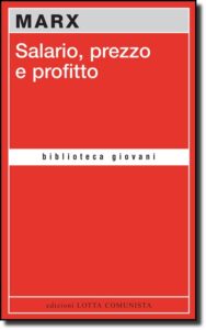 Copertina libro Salario prezzo e profitto