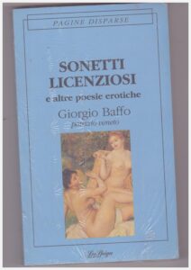 Copertina libro Sonetti licenziosi e altre poesie erotiche