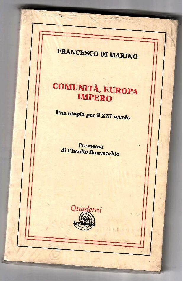 Copertina libro Comunità Europa Impero