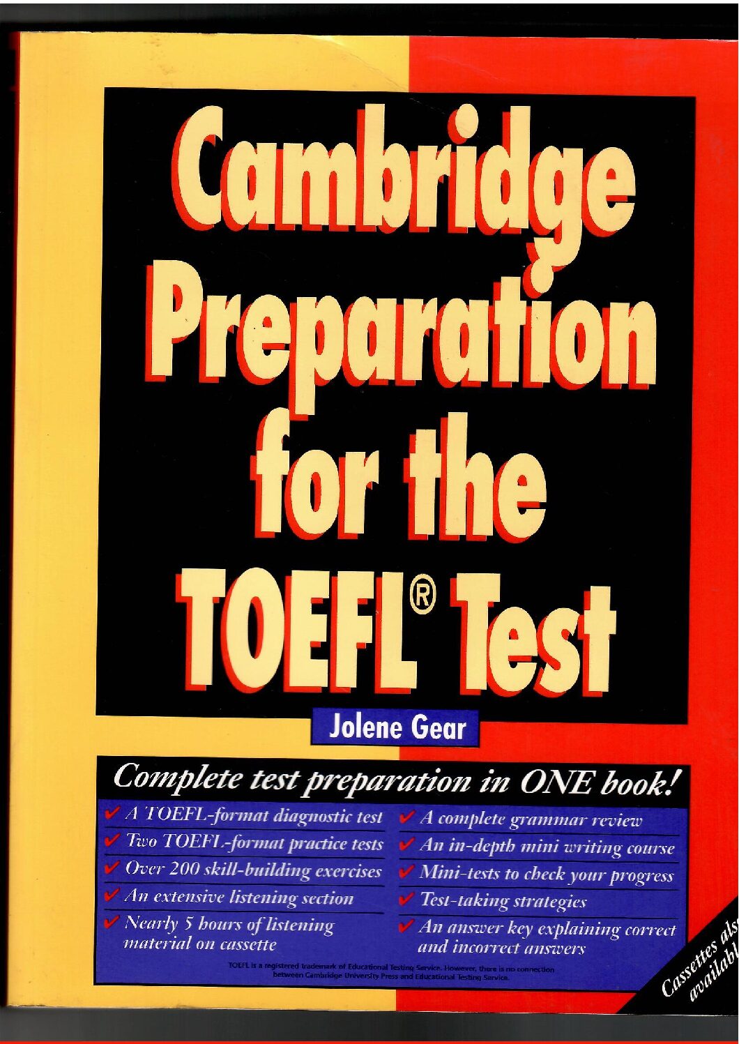 Copertina libro Cambridge Preparation for TOEFL Test