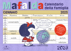 Copertina libro Mafalda - Calendario della Famiglia 2023