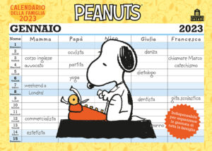 Copertina libro Peanuts - Calendario della Famiglia 2023