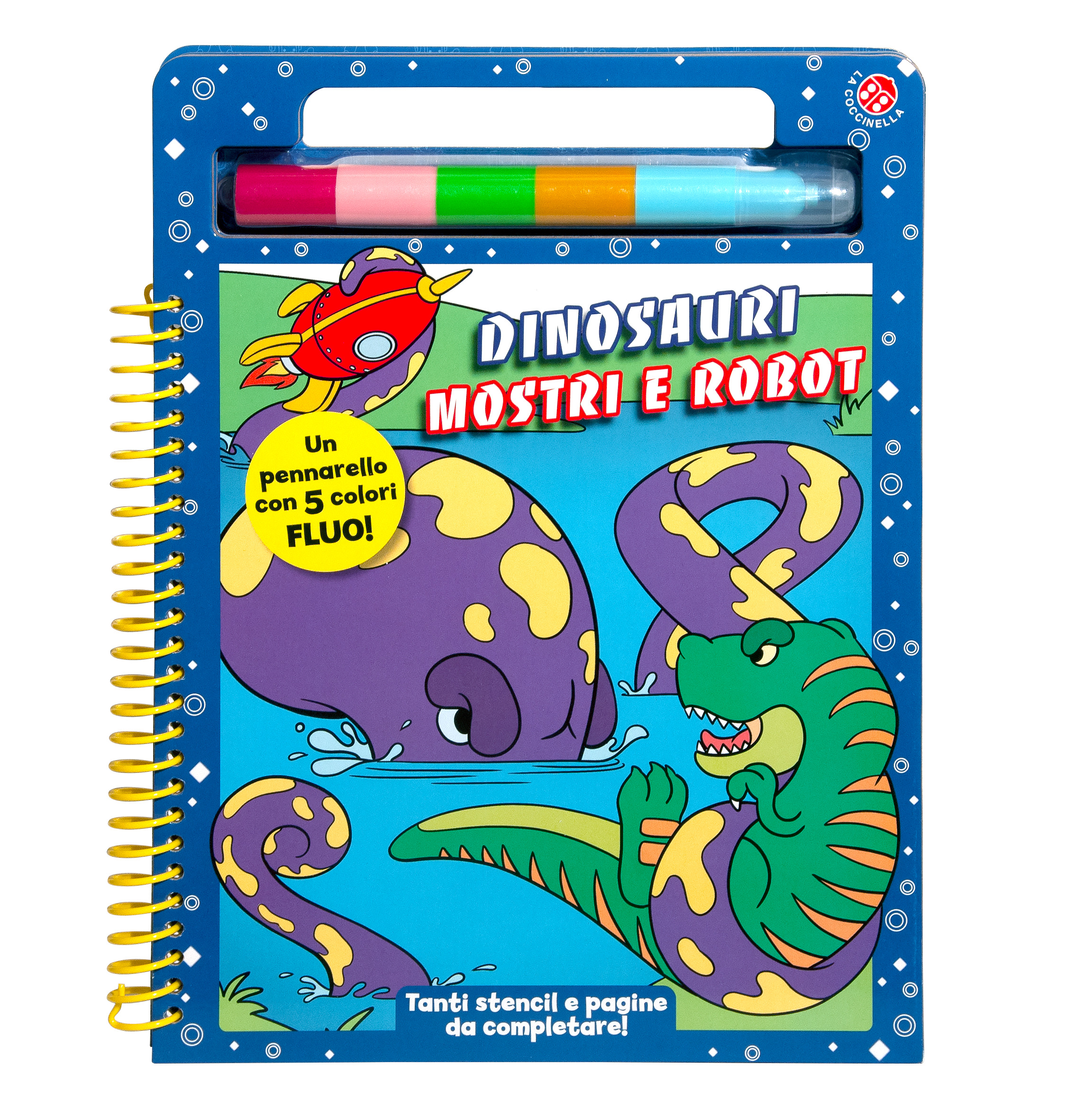 Copertina libro Dinosauri, mostri e robot