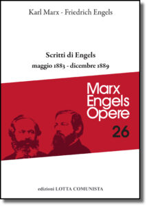 Copertina libro Scritti di Engels 1883 - 1889