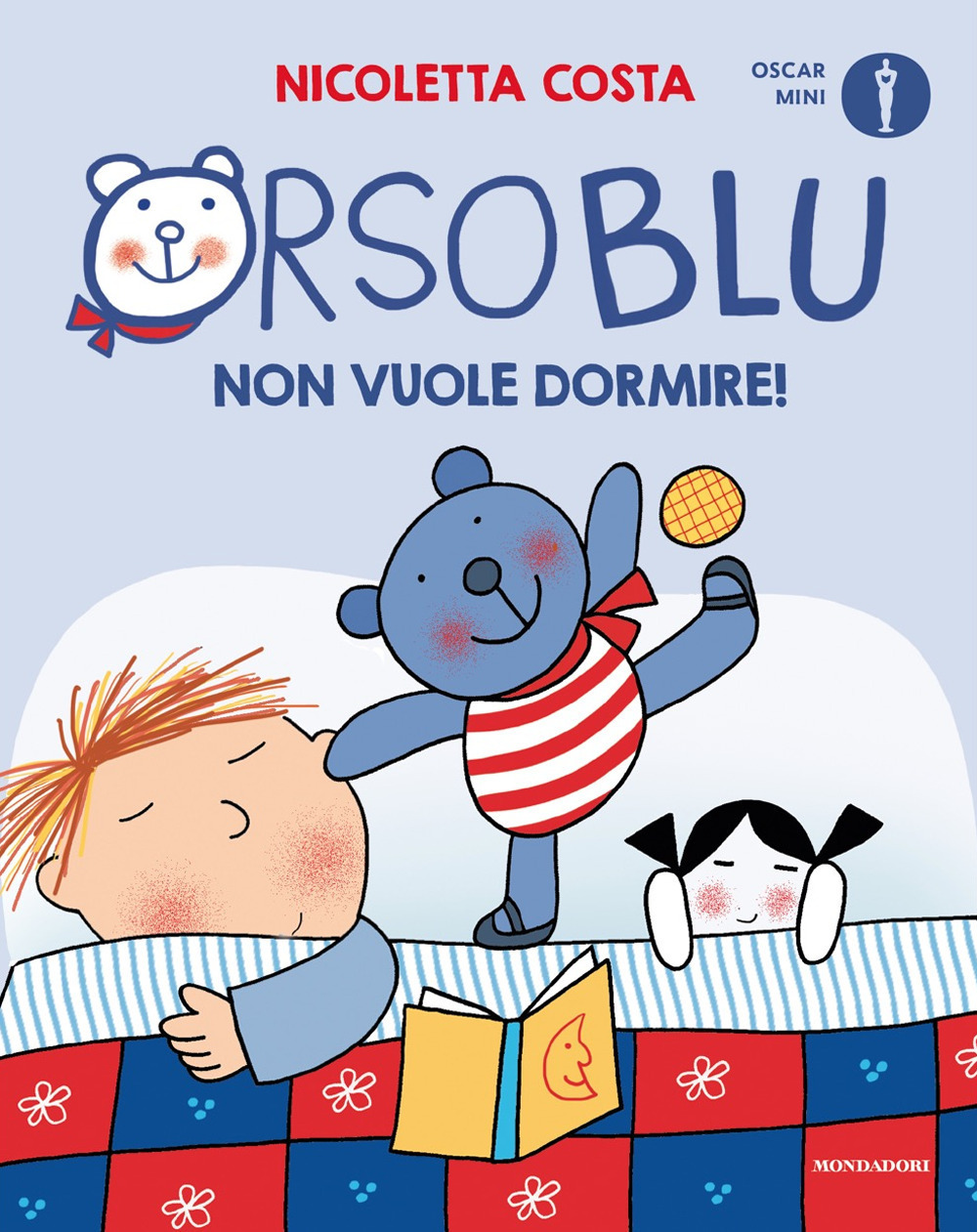 Copertina libro Orso Blu non vuole dormire